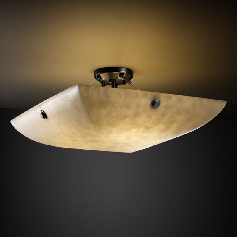 Justice Designs Clouds CLD-9654-25-MBLK-F6 Ceiling Light - Matte Black