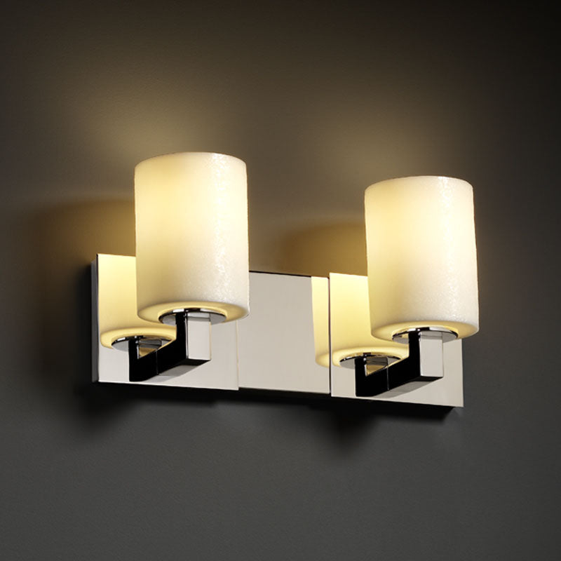 Justice Designs CandleAria CNDL-8922-10-CREM-CROM Bath Vanity Light 15 in. wide - Polished Chrome