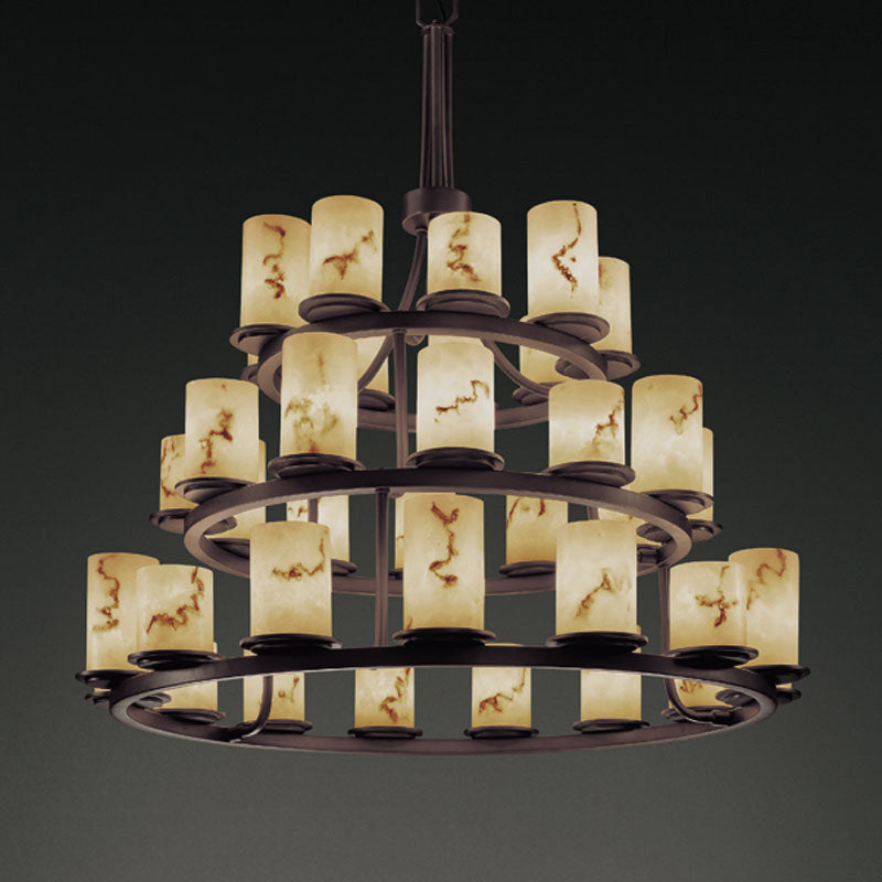 Justice Designs LumenAria FAL-8712-10-DBRZ Chandelier Light - Dark Bronze