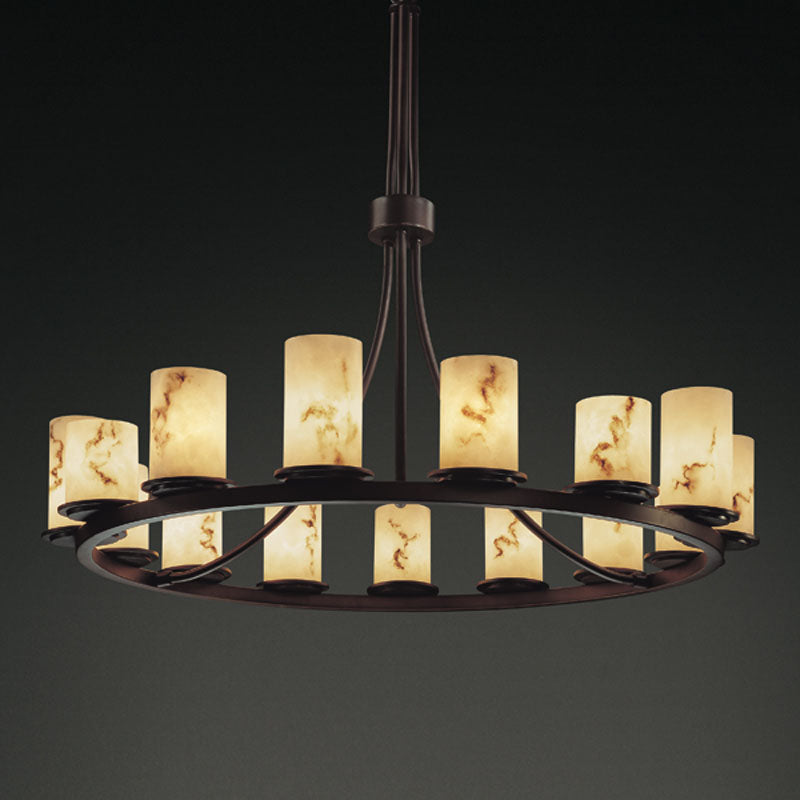 Justice Designs LumenAria FAL-8715-10-DBRZ Chandelier Light - Dark Bronze