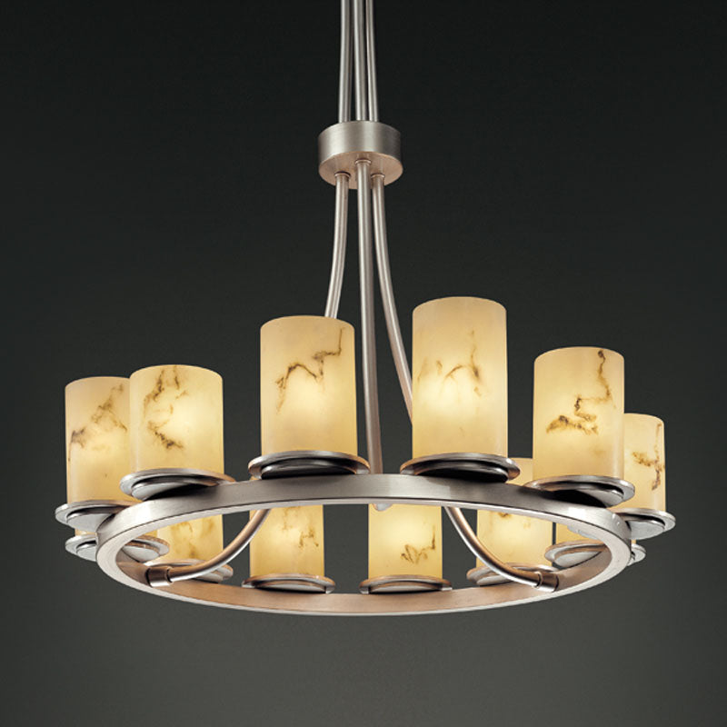 Justice Designs LumenAria FAL-8763-10-NCKL Chandelier Light - Brushed Nickel
