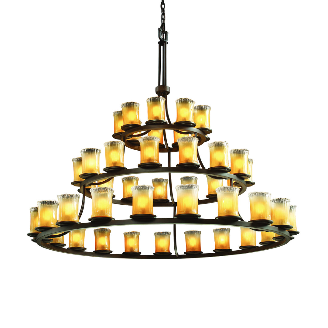 Justice Designs Veneto Luce GLA-8714-16-GLDC-DBRZ Chandelier Light - Dark Bronze