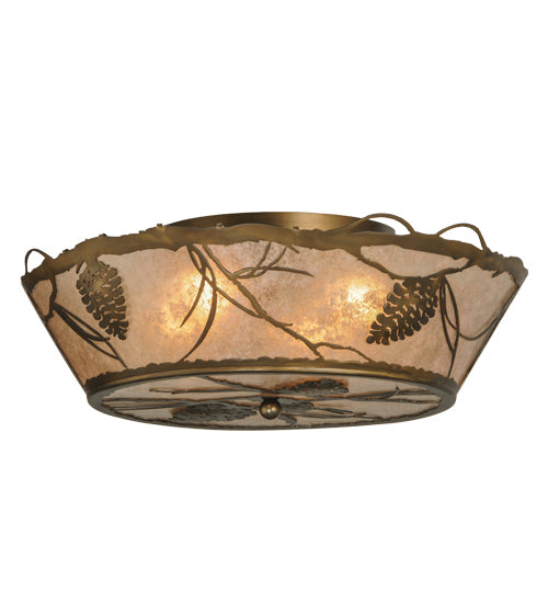 Meyda Tiffany Whispering Pines 31602 Ceiling Light - Mahogany Bronze