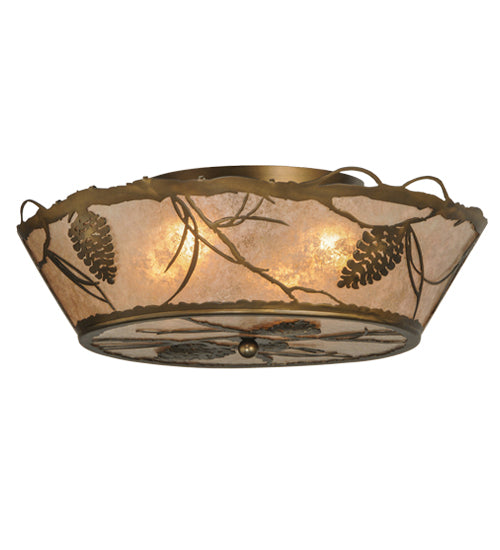 Meyda Tiffany Whispering Pines 31602 Ceiling Light - Mahogany Bronze