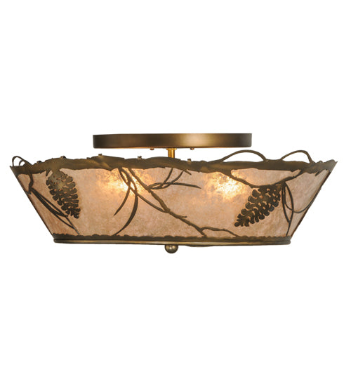 Meyda Tiffany Whispering Pines 31602 Ceiling Light - Mahogany Bronze