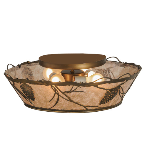 Meyda Tiffany Whispering Pines 31602 Ceiling Light - Mahogany Bronze