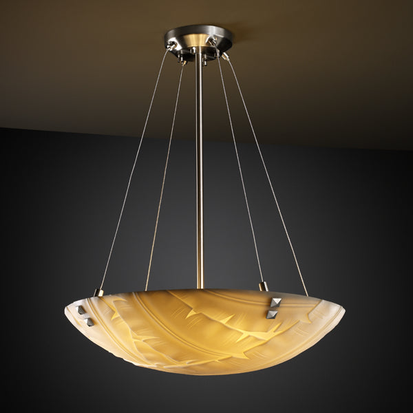 Justice Designs Porcelina PNA-9661-35-BANL-NCKL-F3 Pendant Light - Brushed Nickel
