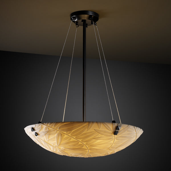 Justice Designs Porcelina PNA-9661-35-BMBO-MBLK-F3 Pendant Light - Matte Black