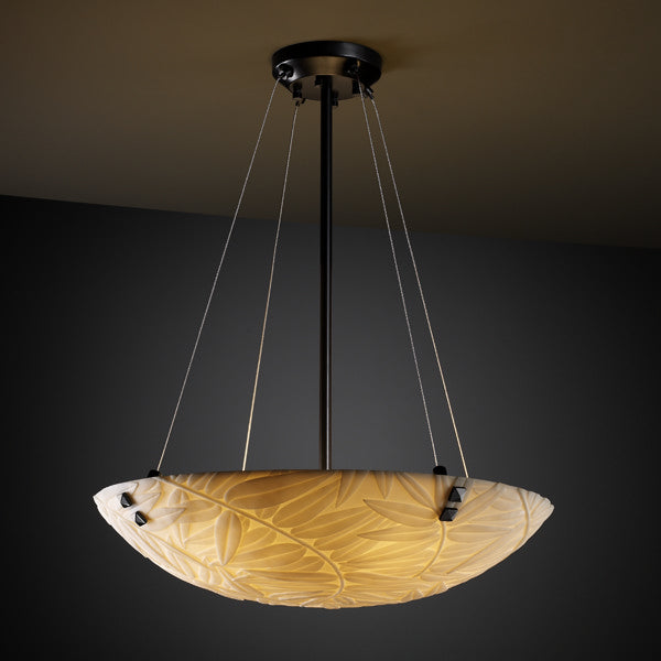 Justice Designs Porcelina PNA-9662-35-BMBO-MBLK-F3 Pendant Light - Matte Black
