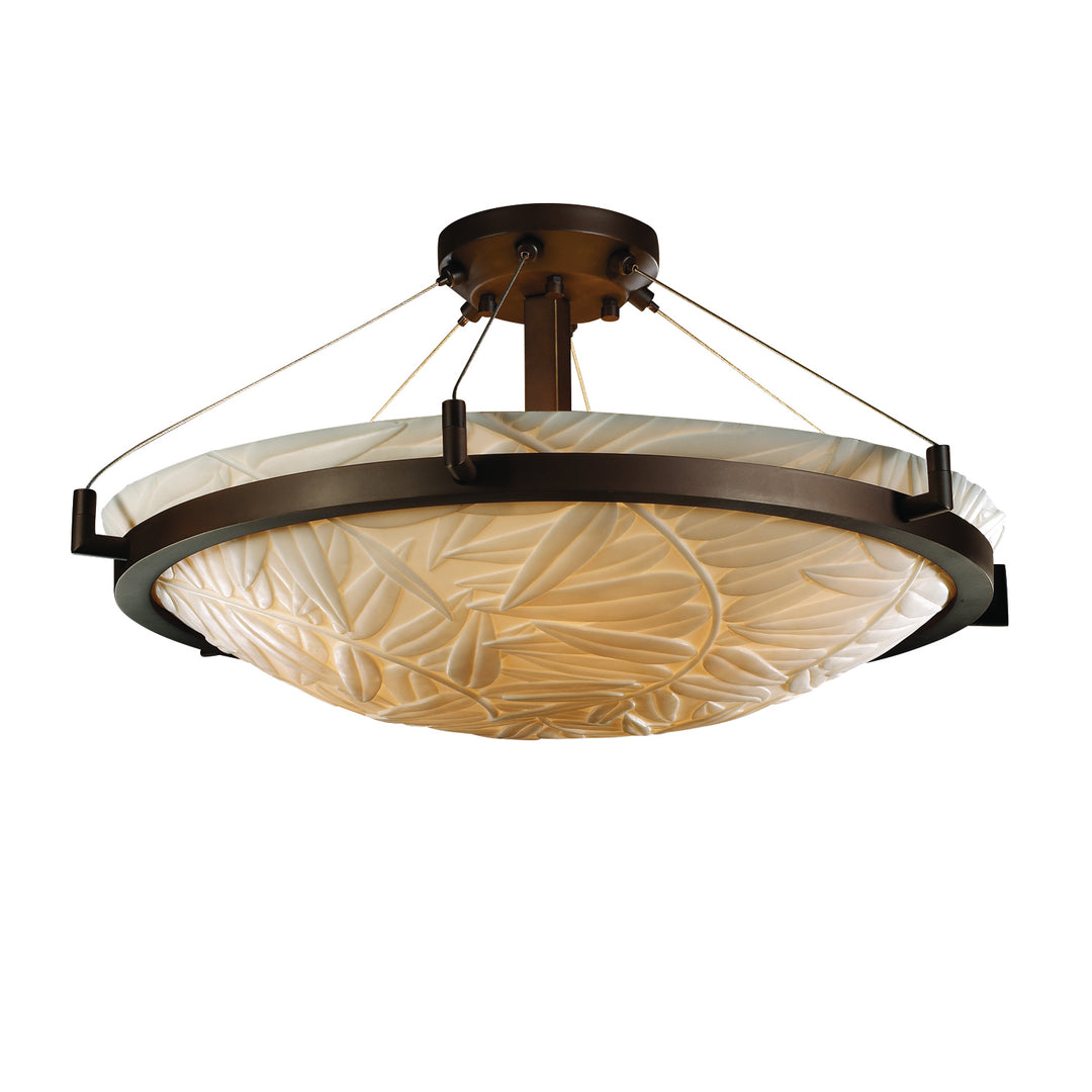 Justice Designs Porcelina PNA-9682-35-BMBO-DBRZ Ceiling Light - Dark Bronze