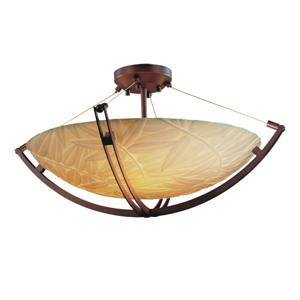 Justice Designs Porcelina PNA-9711-35-BMBO-DBRZ Ceiling Light - Dark Bronze