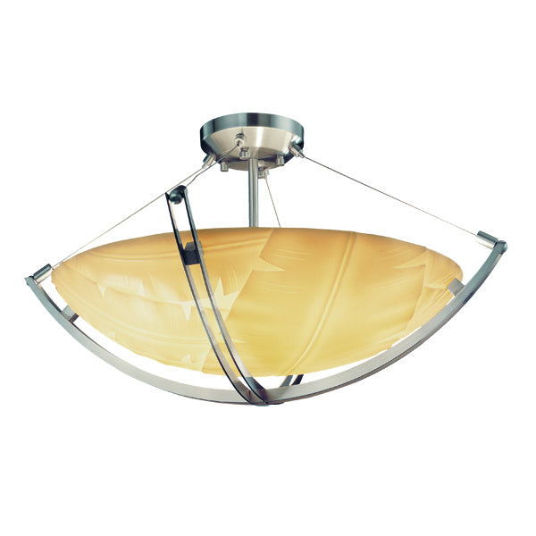 Justice Designs Porcelina PNA-9712-35-BANL-NCKL Ceiling Light - Brushed Nickel