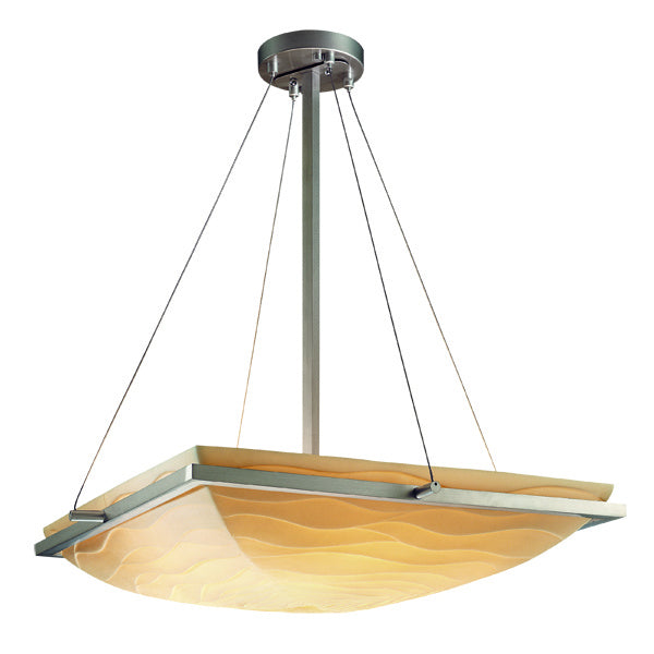 Justice Designs Porcelina PNA-9792-25-WAVE-NCKL Pendant Light - Brushed Nickel