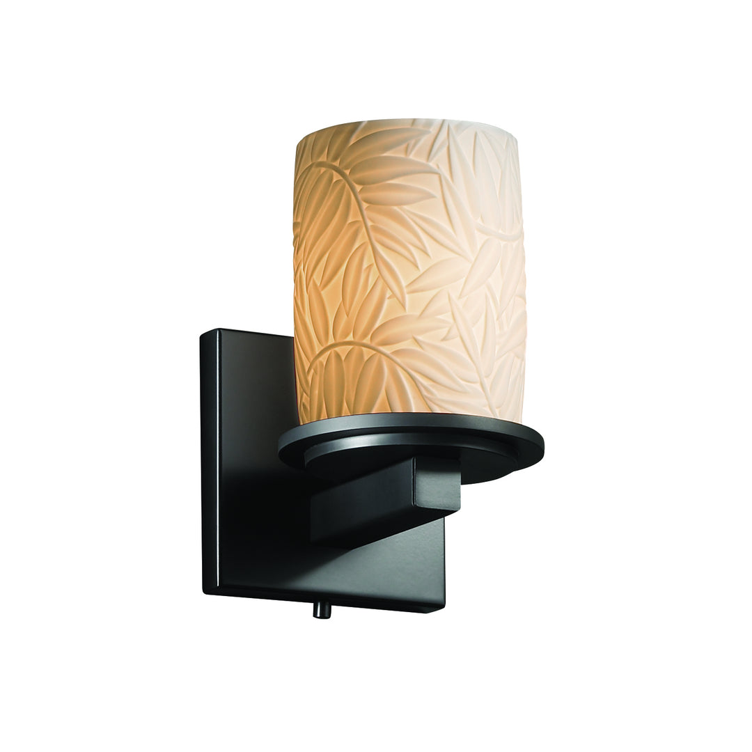 Justice Designs Limoges POR-8771-10-BMBO-MBLK Wall Light - Matte Black