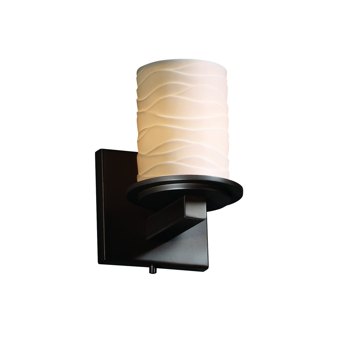 Justice Designs Limoges POR-8771-10-WAVE-DBRZ Wall Light - Dark Bronze