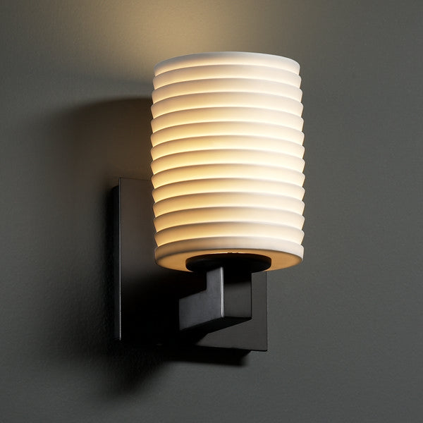 Justice Designs Limoges POR-8921-10-SAWT-MBLK Wall Light - Matte Black