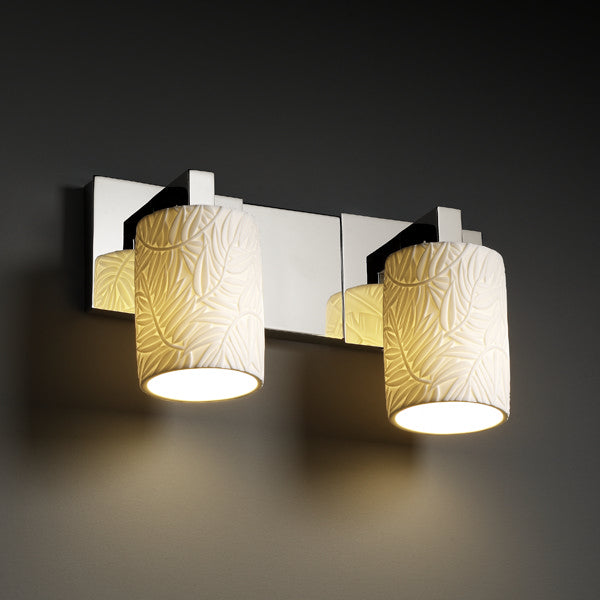 Justice Designs Limoges POR-8922-10-BMBO-CROM Bath Vanity Light 15 in. wide - Polished Chrome