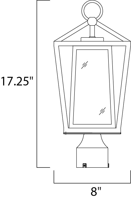 Maxim Lighting 3171CLBK  Artisan Outdoor Black