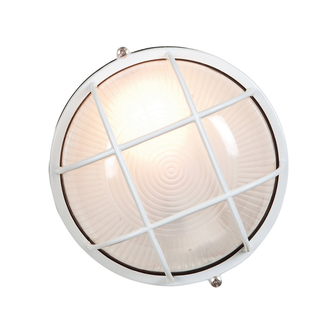 Access Lighting 20294-WH/FST  Nauticus Round Dual Mount Outdoor White