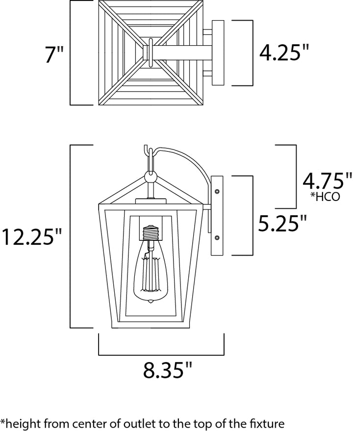 Maxim Lighting 3173CLBK  Artisan Outdoor Black