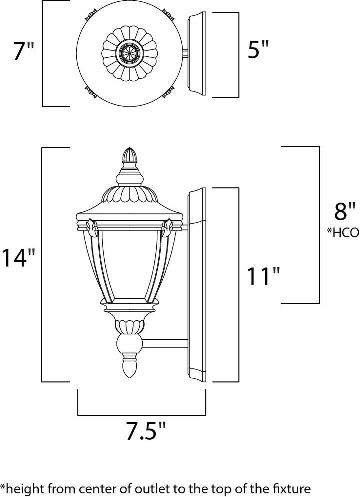 Maxim Lighting 3183WGET  Morrow Bay Dc Outdoor Earth Tone
