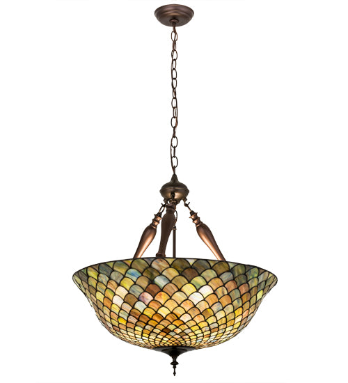 Meyda Tiffany Tiffany Fishscale 31830 Pendant Light - Mahogany Bronze