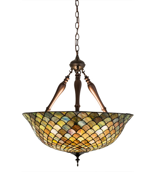 Meyda Tiffany Tiffany Fishscale 31830 Pendant Light - Mahogany Bronze