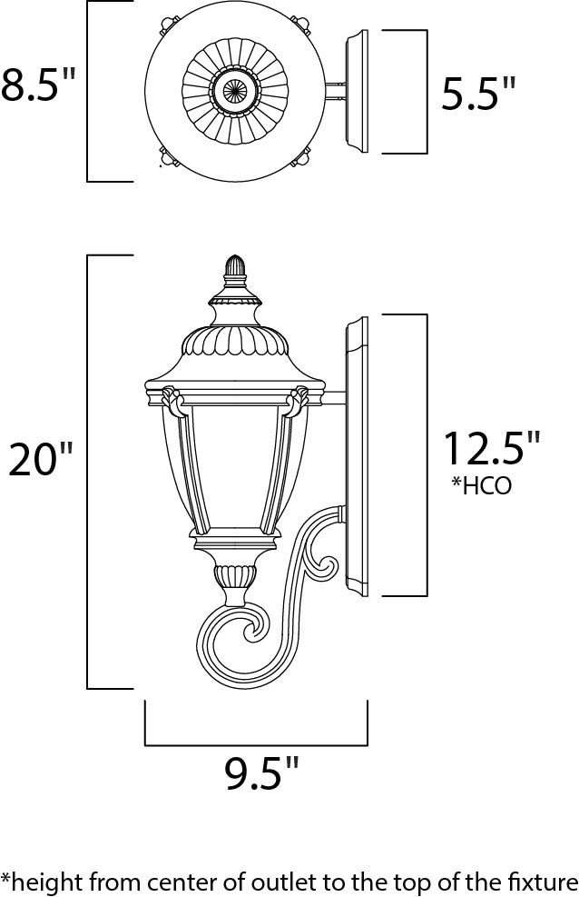 Maxim Lighting 3184WGET  Morrow Bay Dc Outdoor Earth Tone