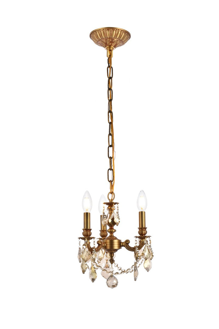 Elegant Lillie 9103D10FG-GT/RC Chandelier Light - French Gold