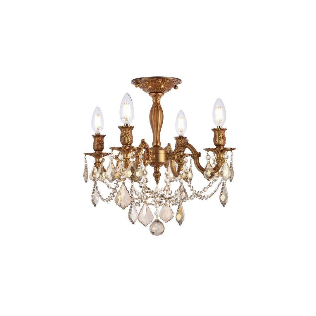 Elegant Rosalia 9204F17FG-GT/RC Ceiling Light - French Gold