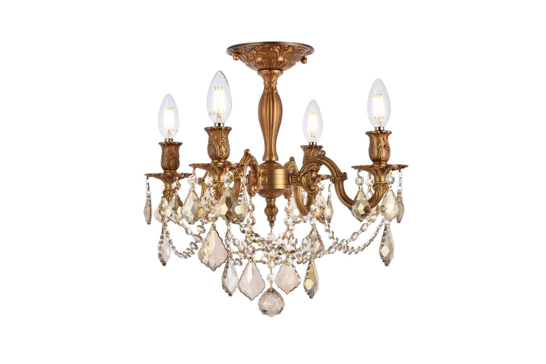 Elegant Rosalia 9204F17FG-GT/RC Ceiling Light - French Gold