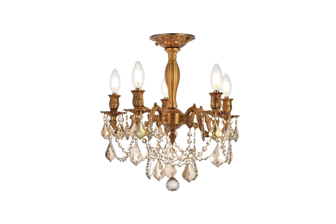 Elegant Rosalia 9205F18FG-GT/RC Ceiling Light - French Gold