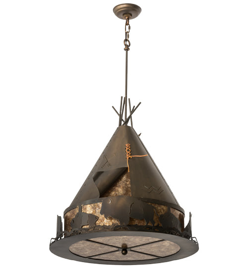 Meyda Tiffany Teepee 31931 Pendant Light - Antique Copper