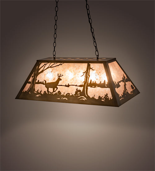 Meyda Tiffany Deer At Lake 31947 Pendant Light - Antique Copper