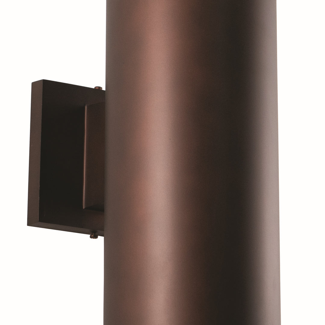 Vaxcel Lighting CO-OWB052BZ Chiasso Two Light Outdoor Wall Mount Outdoor Bronze / Dark