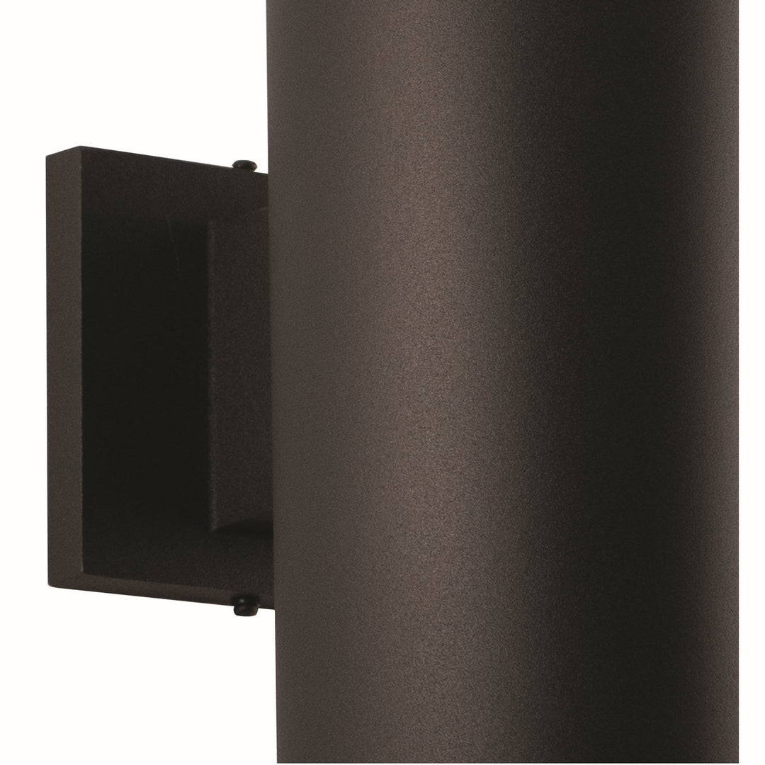 Vaxcel Lighting CO-OWB052TB Chiasso Two Light Outdoor Wall Mount Outdoor Black