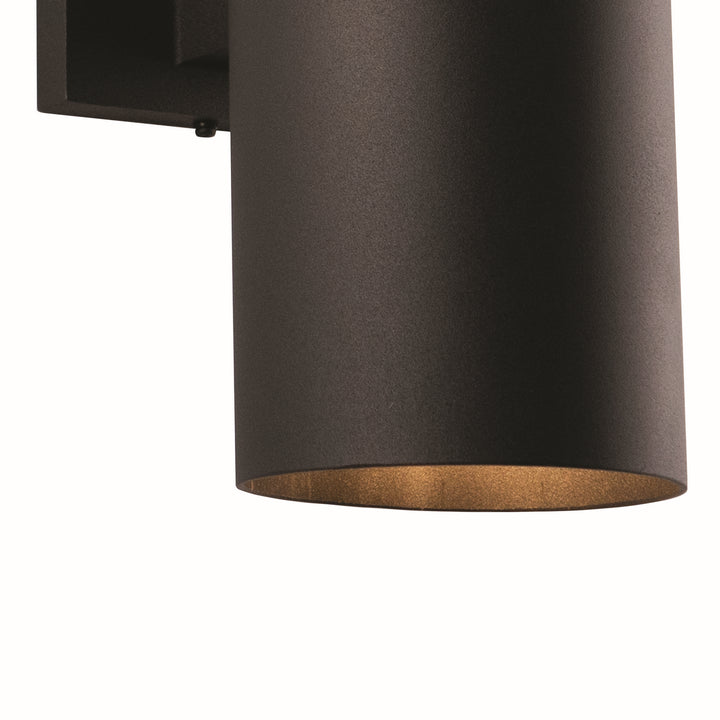 Vaxcel Lighting CO-OWB052TB Chiasso Two Light Outdoor Wall Mount Outdoor Black