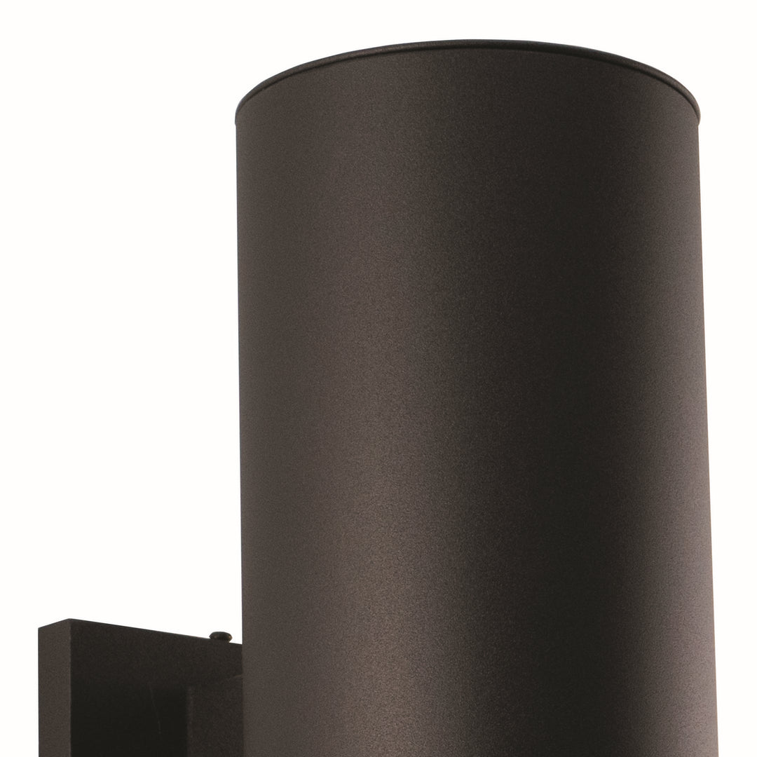 Vaxcel Lighting CO-OWB052TB Chiasso Two Light Outdoor Wall Mount Outdoor Black