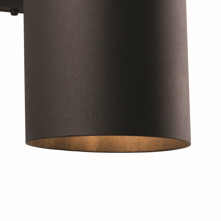 Vaxcel Lighting CO-OWB052TB Chiasso Two Light Outdoor Wall Mount Outdoor Black