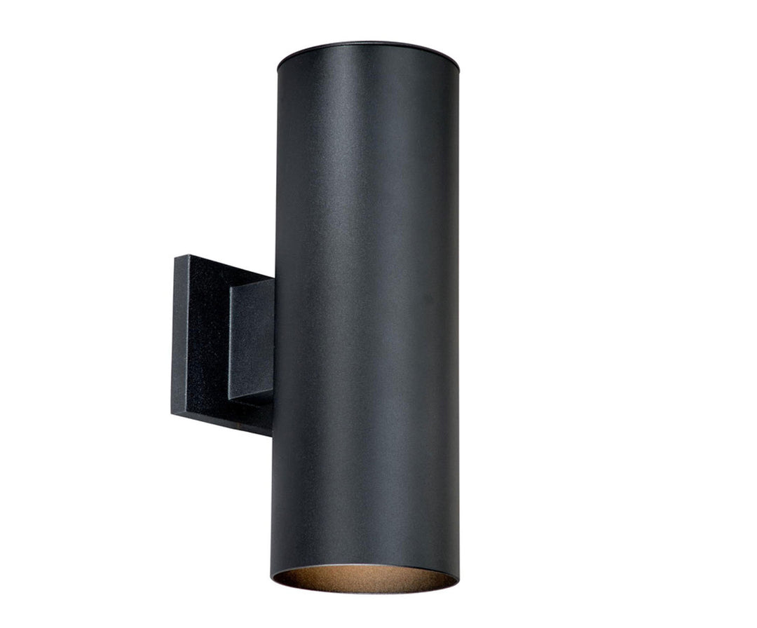 Vaxcel Lighting CO-OWB052TB Chiasso Two Light Outdoor Wall Mount Outdoor Black