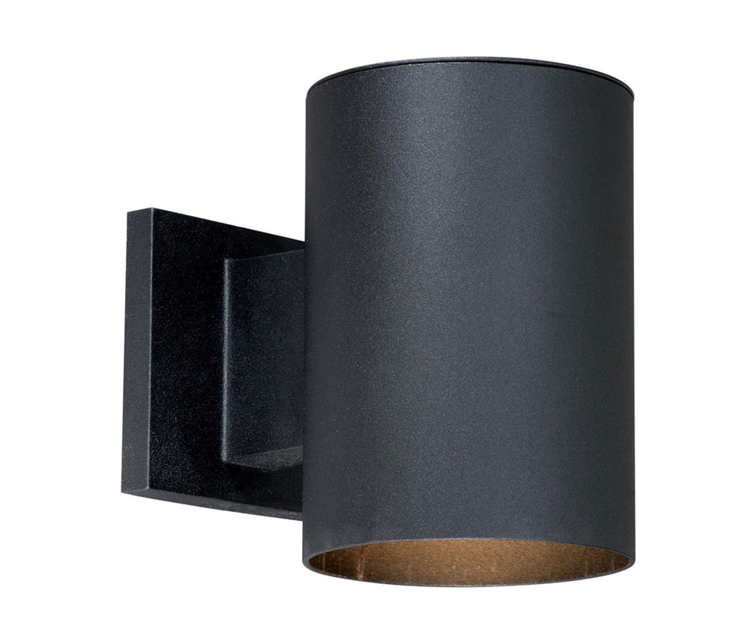 Vaxcel Lighting CO-OWD050TB Chiasso One Light Outdoor Wall Mount Outdoor Black