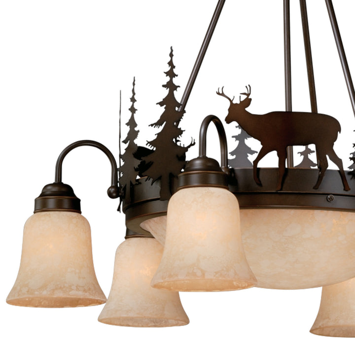 Vaxcel Bryce CH55406BBZ Chandelier Light - Burnished Bronze