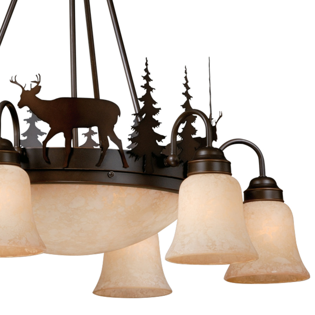 Vaxcel Bryce CH55406BBZ Chandelier Light - Burnished Bronze