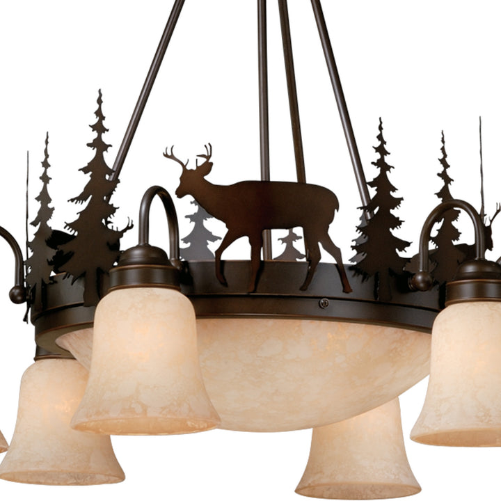 Vaxcel Bryce CH55406BBZ Chandelier Light - Burnished Bronze