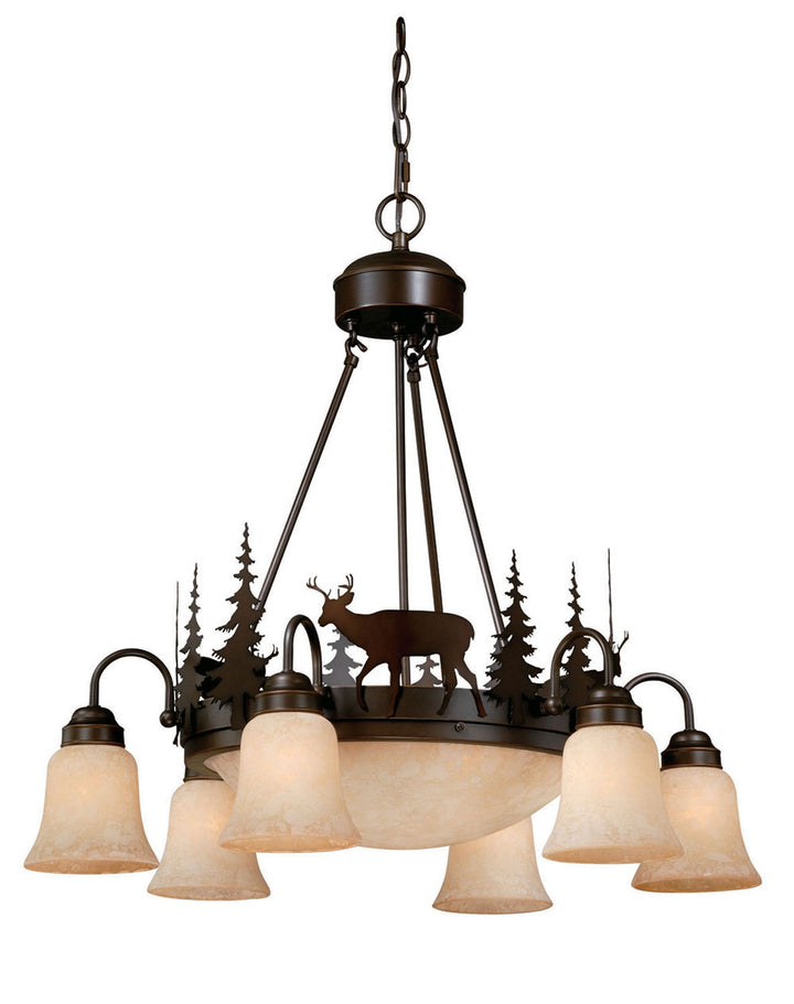 Vaxcel Bryce CH55406BBZ Chandelier Light - Burnished Bronze