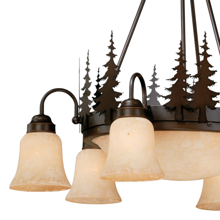 Vaxcel Yosemite CH55506BBZ Chandelier Light - Burnished Bronze
