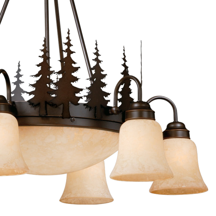 Vaxcel Yosemite CH55506BBZ Chandelier Light - Burnished Bronze