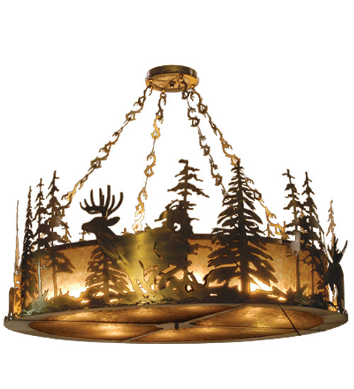 Meyda Tiffany Wildlife At Dusk 32206 Pendant Light - Antique Copper