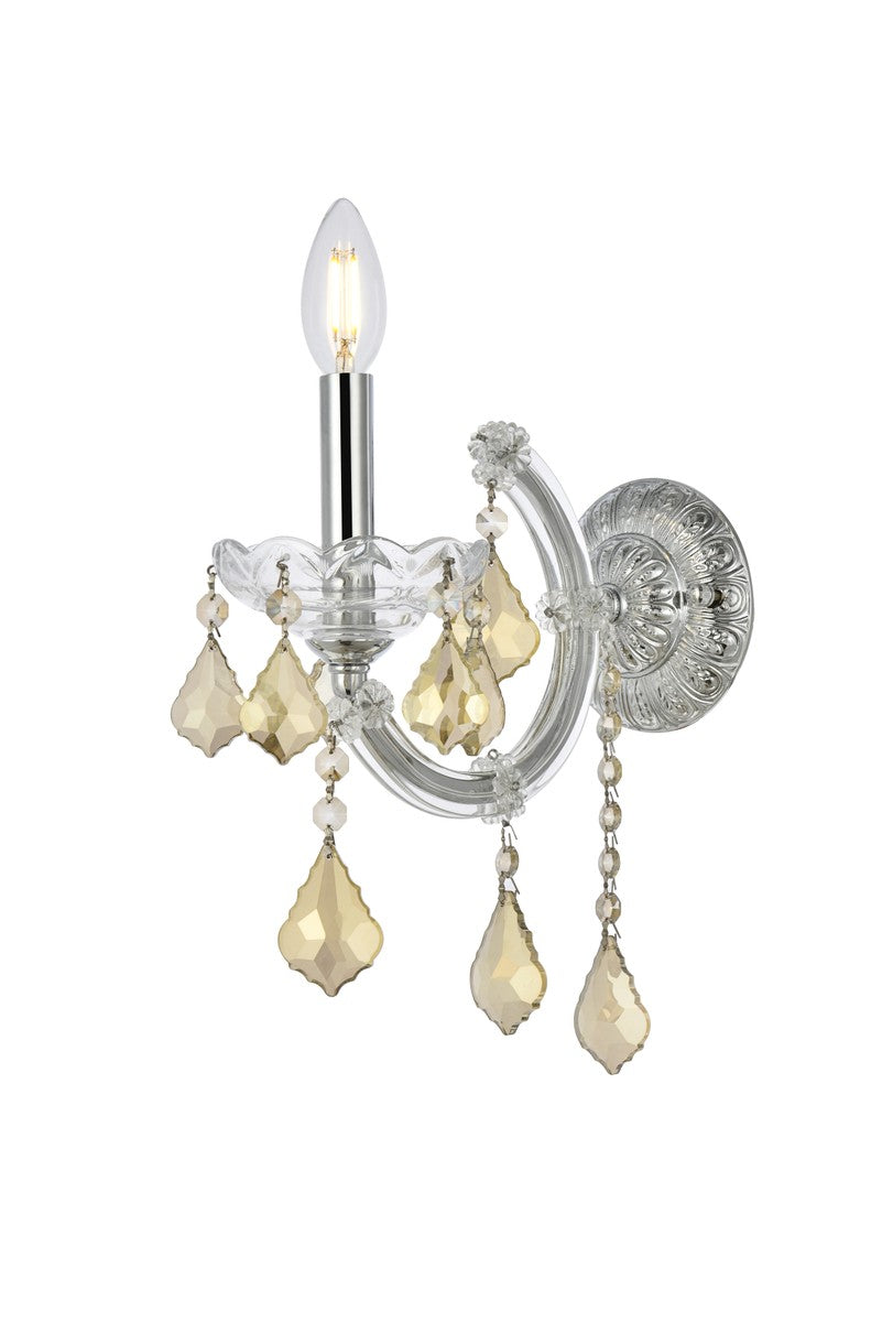 Elegant Maria Theresa 2800W1C-GT/RC Wall Sconce Light - Chrome