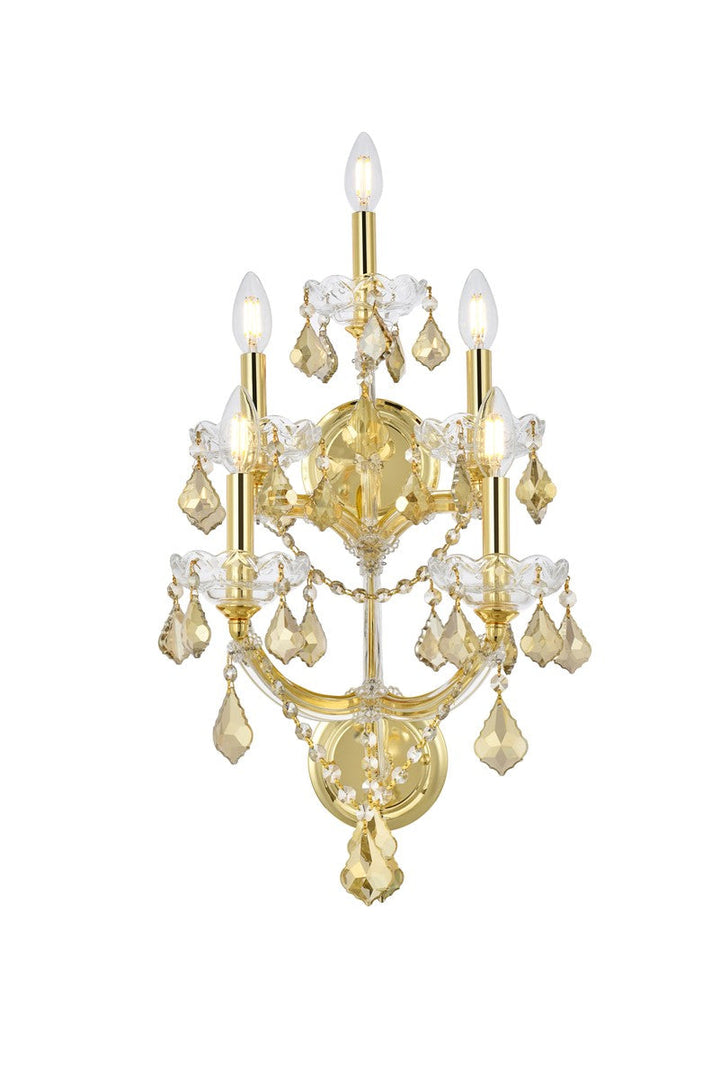 Elegant Maria Theresa 2800W5G-GT/RC Wall Sconce Light - Gold